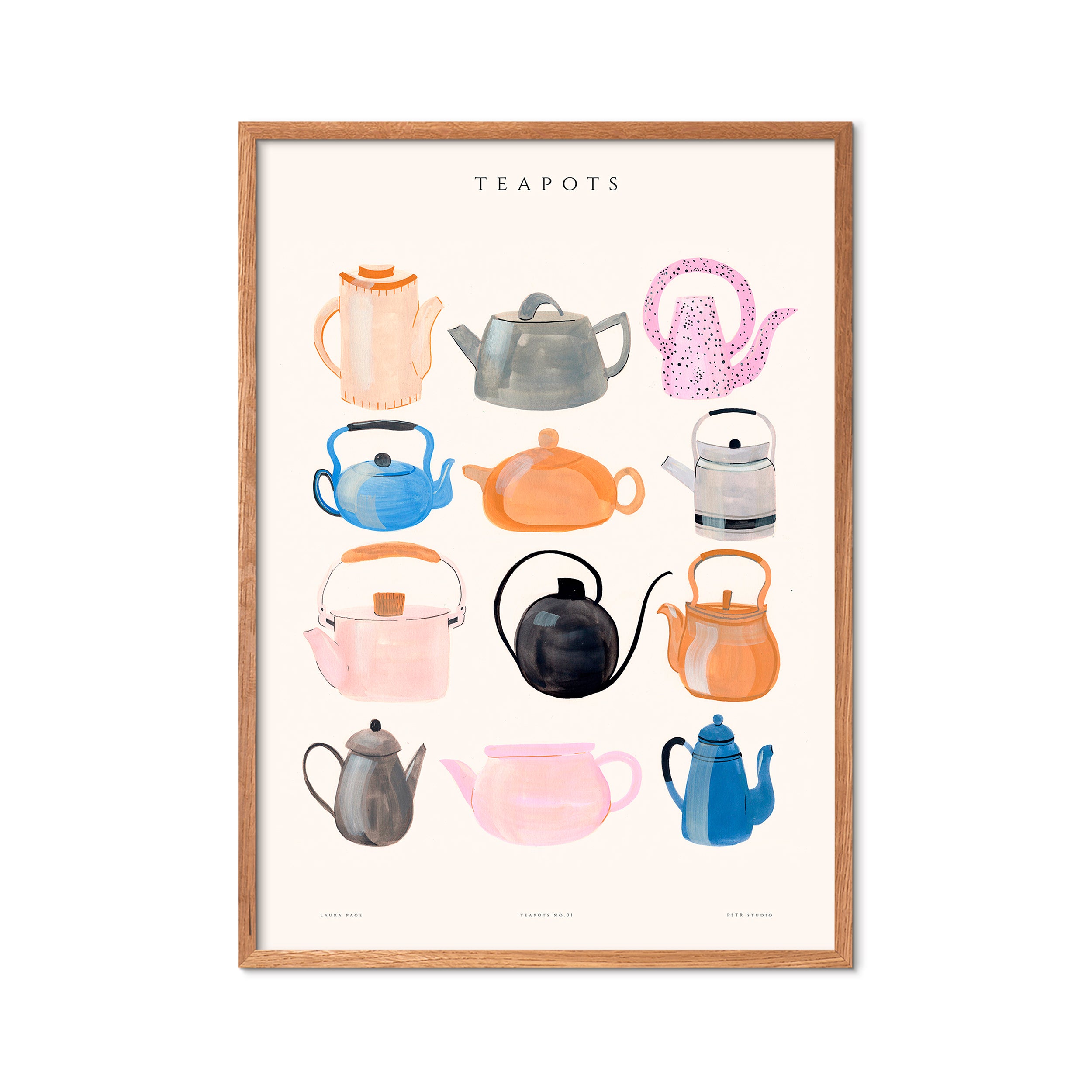 PSTR Studio plakat - Laura teapots